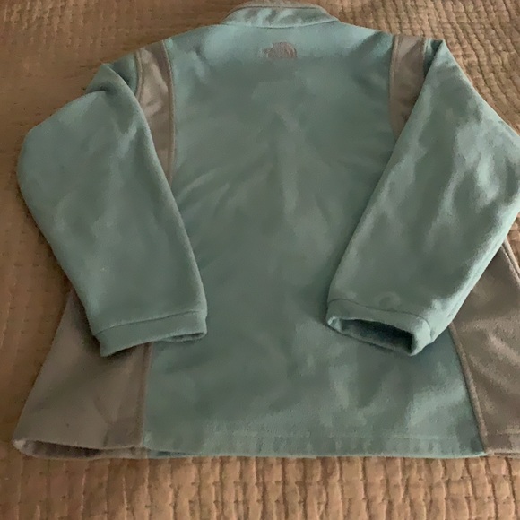 Zip front North Face fleece in blue gray Size XL TG - Picture 6 of 6